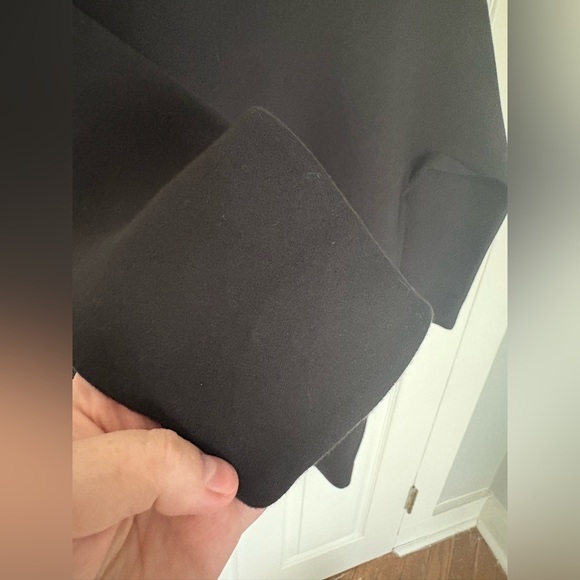 Everlane Scuba Knit Relaxed Tunic Dress in Black | Size XS - Picture 5 of 8